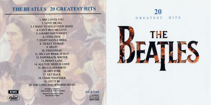 THE BEATLES 20 GREATEST HITS